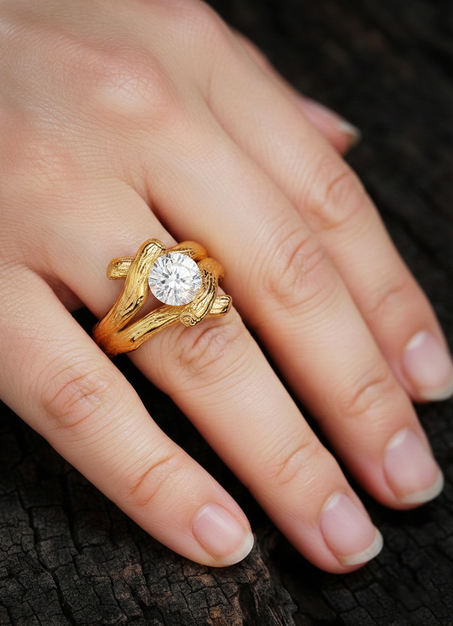 Wooden texture ring Wooden texture ring