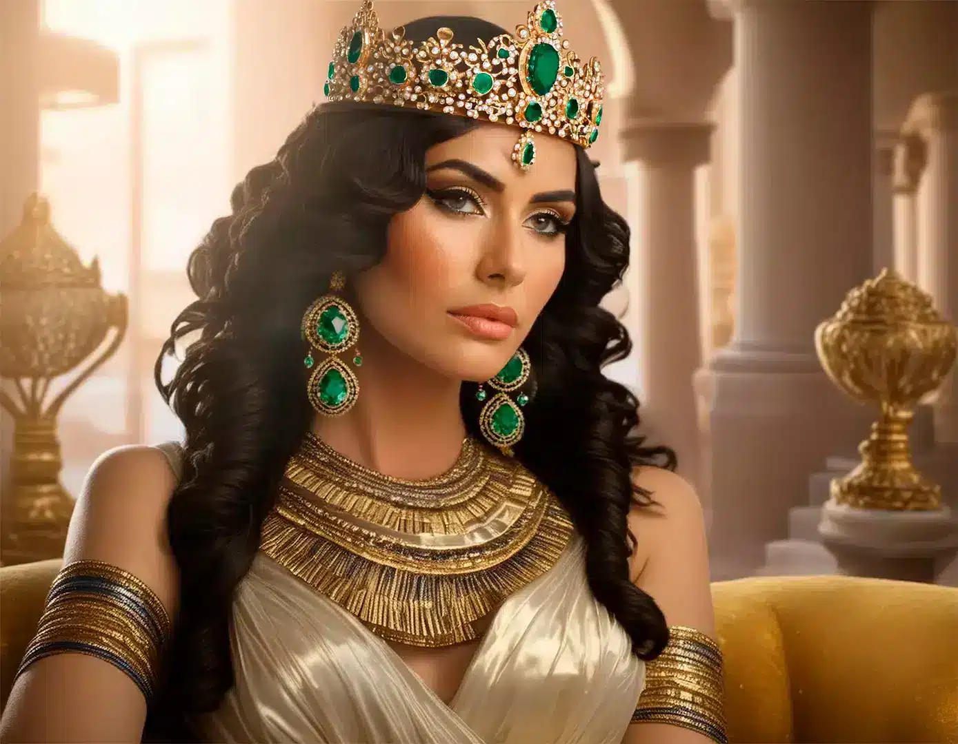 Cleopatra emerald crown