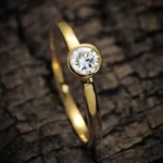Moissanite Solitaire Ring