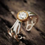 Moissanite Butterfly Ring