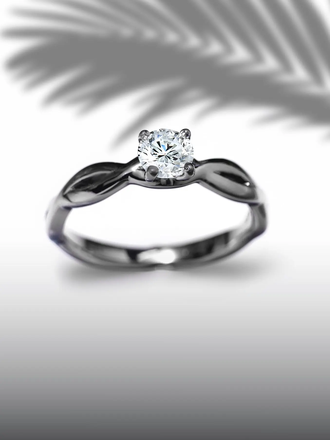 Infinite moissanite diamond ring