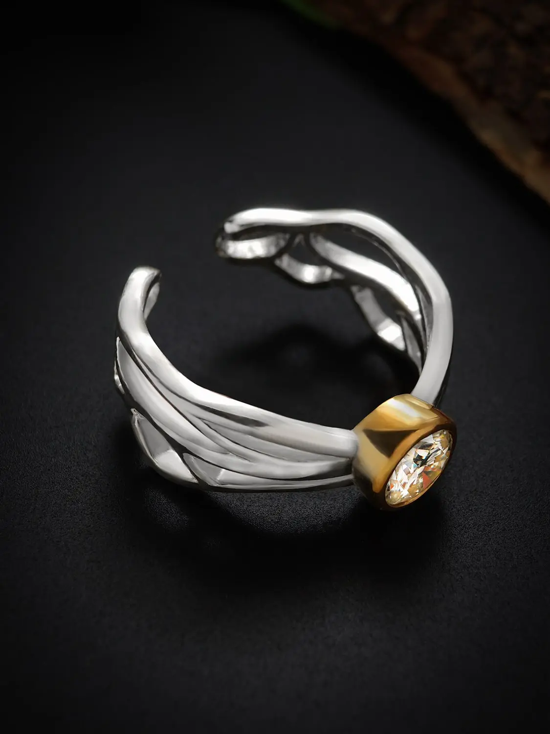 Moissanite butterfly ring Timeless butterfly design moissanite ring in sterling silver