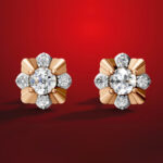 Two-Tone Moissanite Diamond Earrings