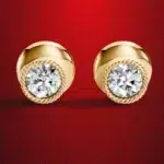 Ethereal Rope Moissanite Halo Earrings
