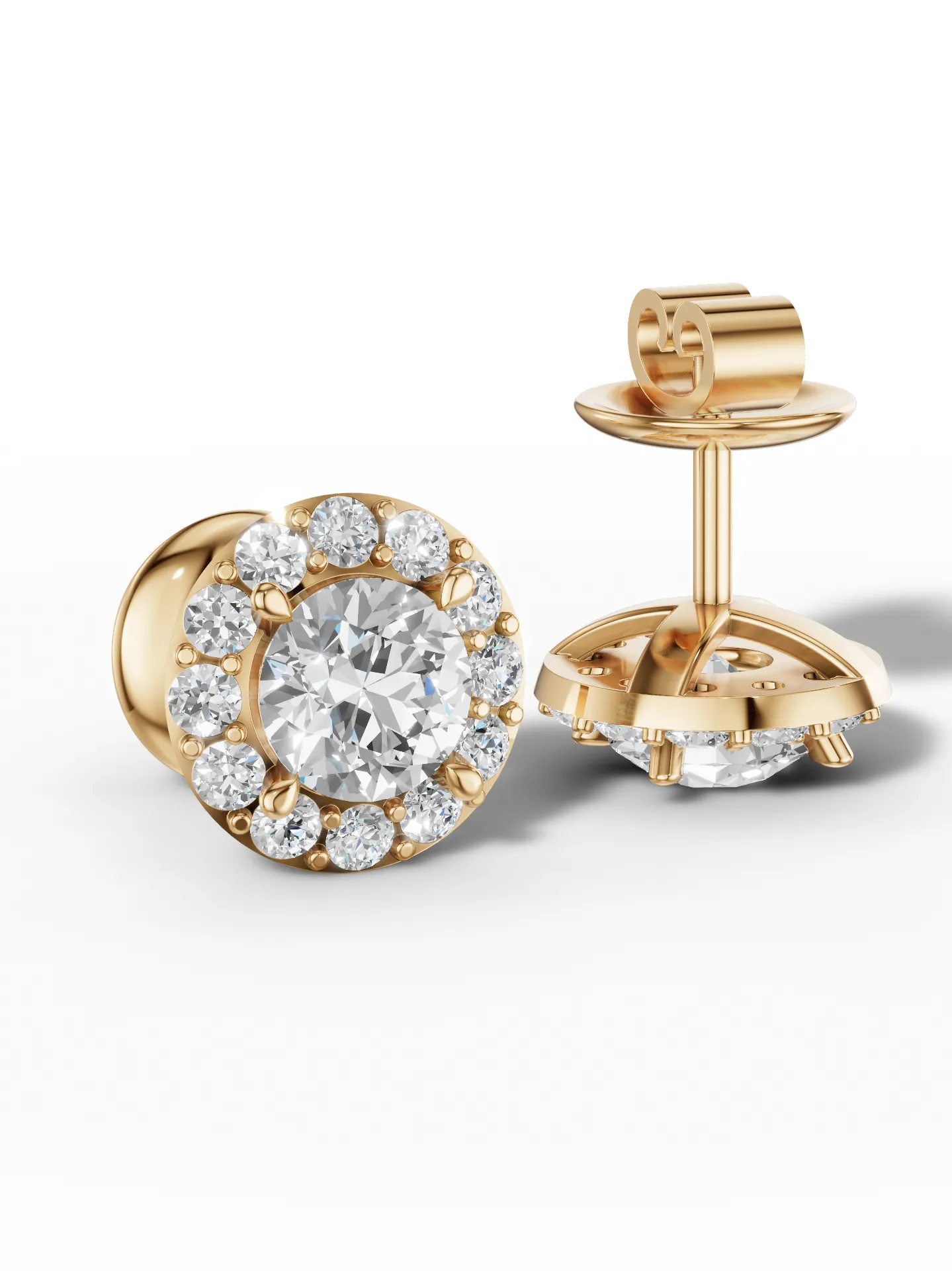 Moissanite stud earrings Moissanite stud earrings