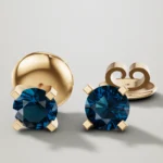 Ocean Bloom London Blue Topaz Stud Earrings