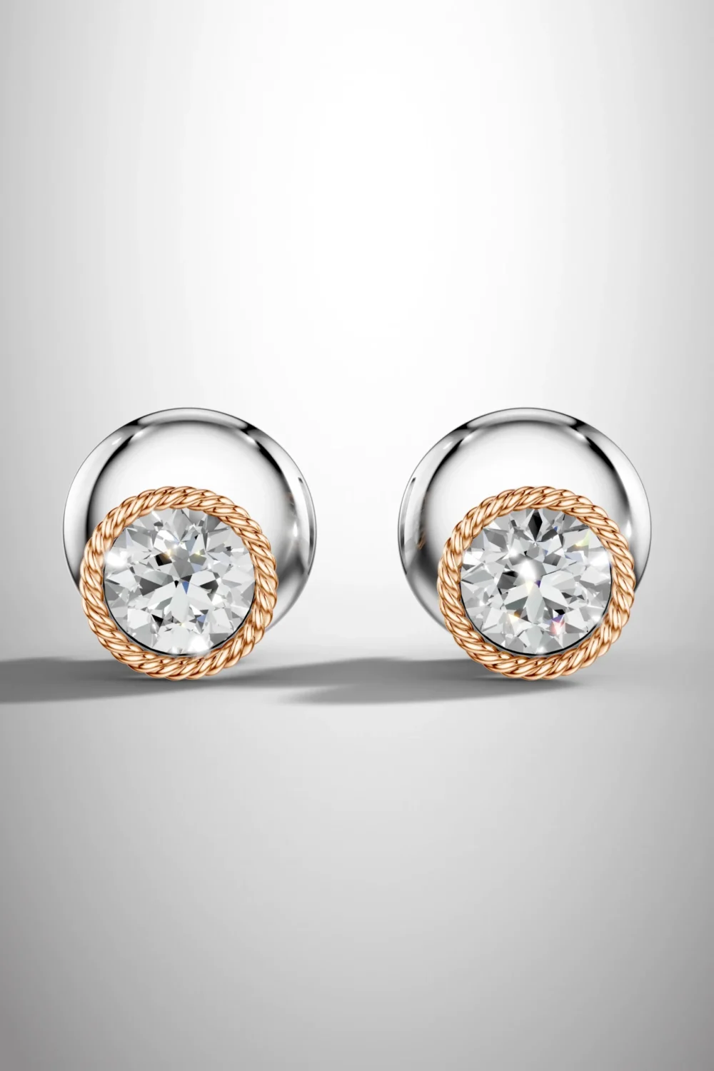 Sunlit grace moissanite halo earrings