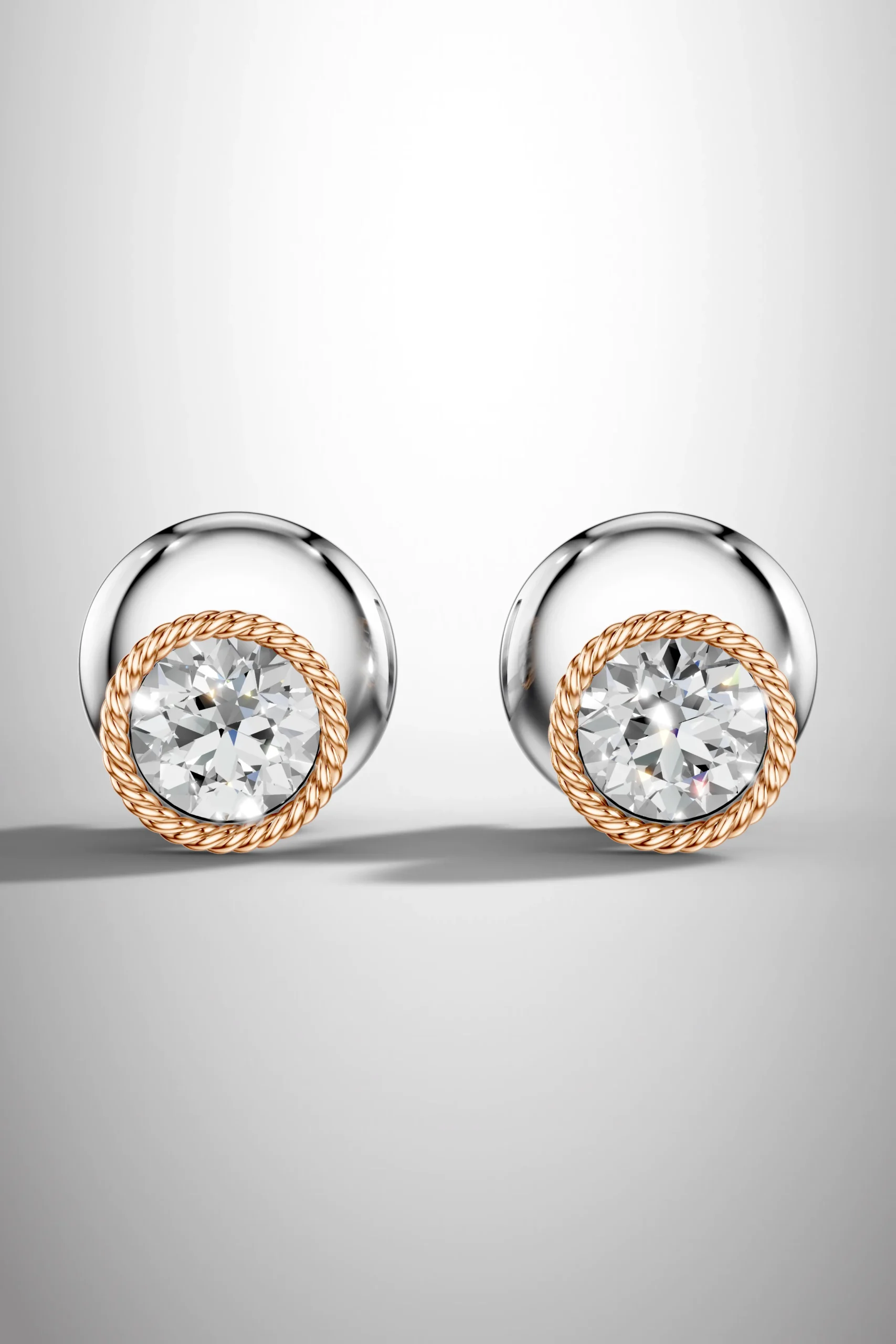Sunlit grace moissanite halo earrings