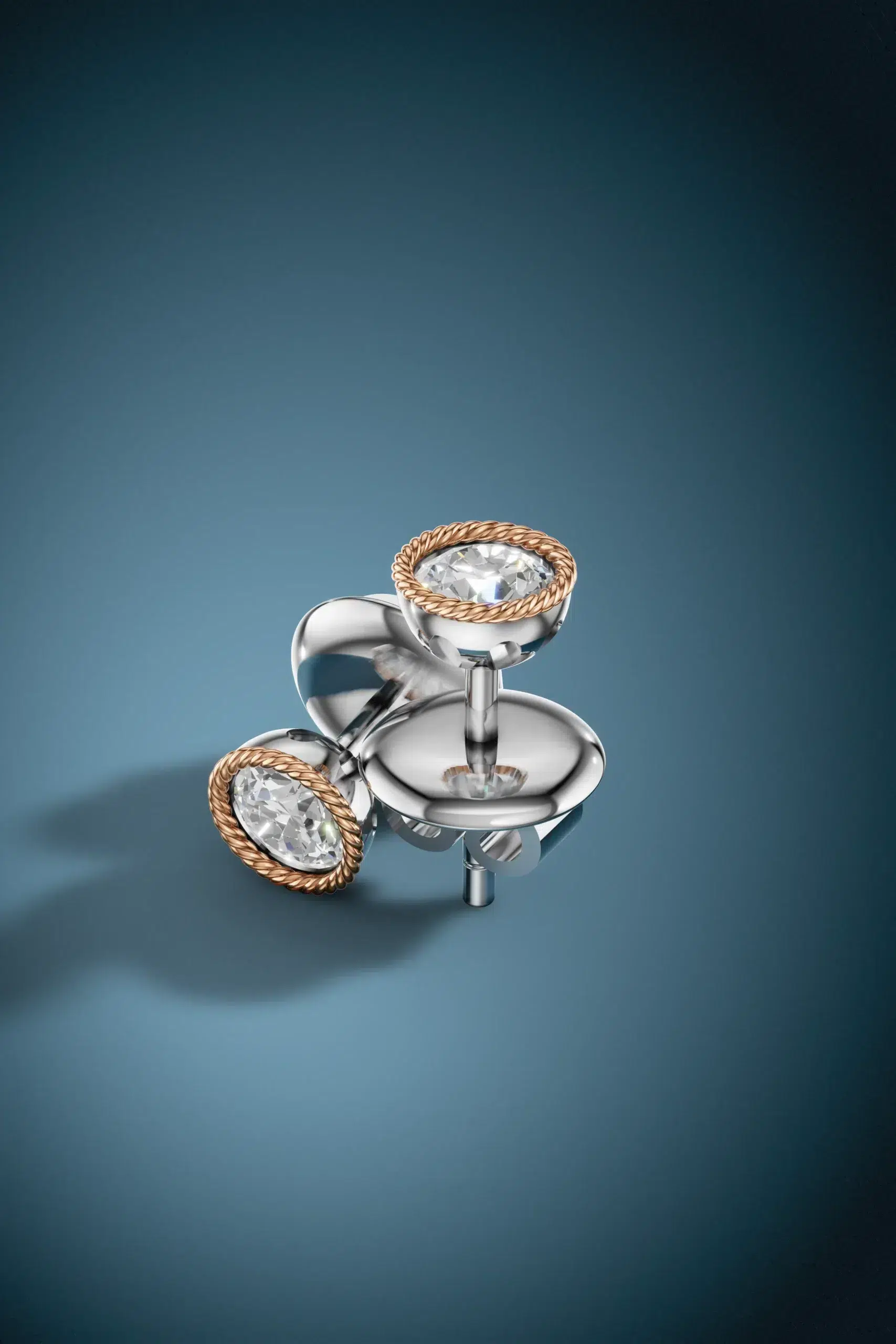 Sunlit grace moissanite halo earrings