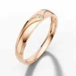 Elegant Eternal Wave Moissanite Band Ring in 925 Sterling Silver